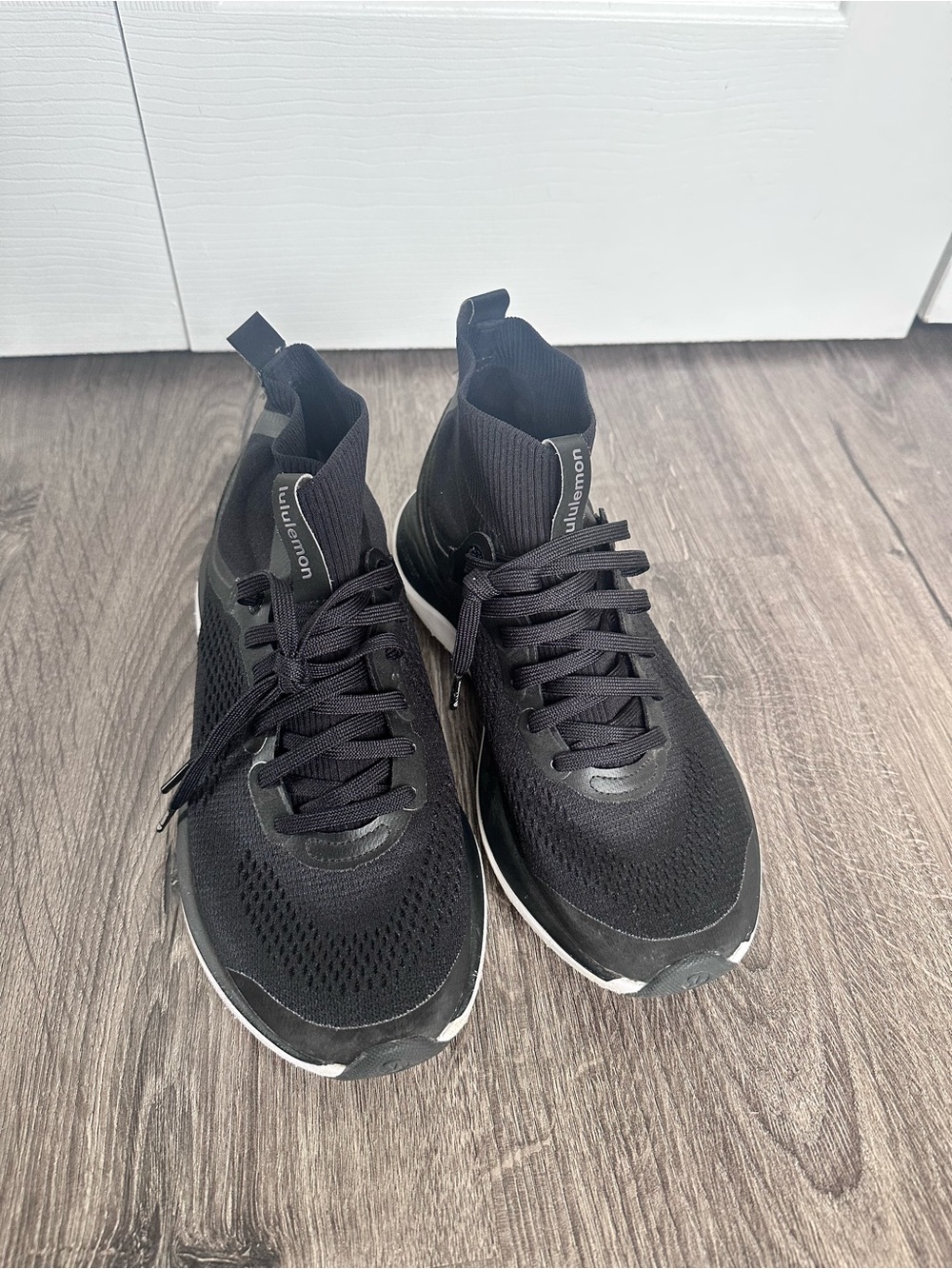 lululemon athletica Black Knit Athletic Sneakers